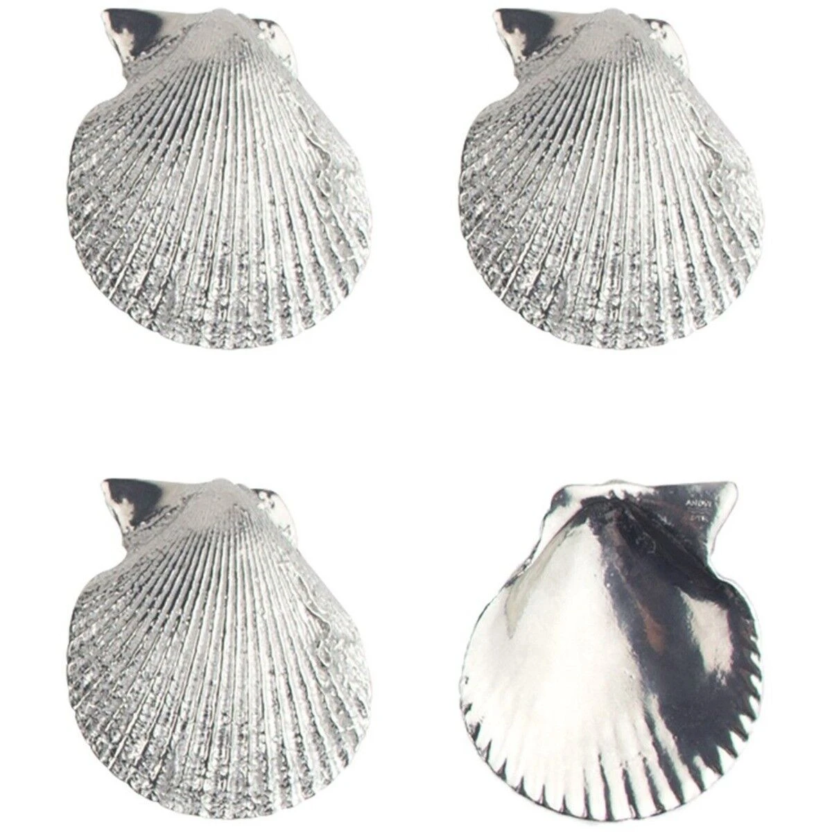 Oldenhof Amuseschelpen Zilvertin 4 Stuks 1 Oldenhof Amuseschelpen Zilvertin 4 Stuks