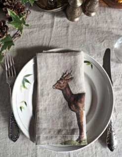 Oldenhof Wild Animals Servet 45 X 45 Cm Linnen 6 Stuks 16 Oldenhof Wild Animals Servet 45 X 45 Cm Linnen 6 Stuks -Oldenhof 1 2