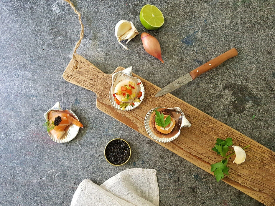 Oldenhof Amuseschelpen Zilvertin 4 Stuks 3 Oldenhof Amuseschelpen Zilvertin 4 Stuks - Afbeelding 3