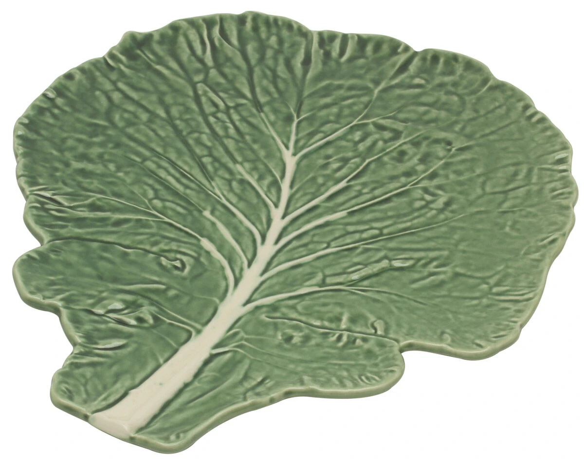 Bordallo Koolblad Bord 39,5 X 34 Cm Aardewerk Groen 1 Bordallo Koolblad Bord 39,5 X 34 Cm Aardewerk Groen