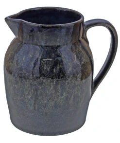 Oldenhof 1821 Hazelnut Karaf 1 Liter Aardewerk Spikkelblauw