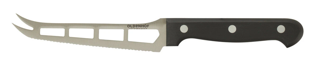 Oldenhof Kaasmes Met Uitsparingen 14 Cm Rvs Zwart 1 Oldenhof Kaasmes Met Uitsparingen 14 Cm Rvs Zwart