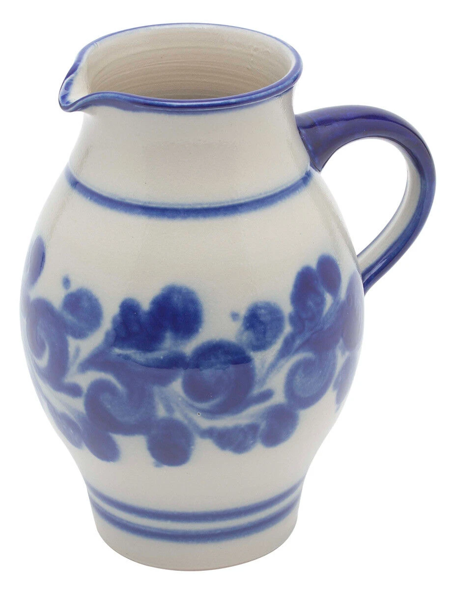 Oldenhof Karaf Met Schenktuit 1,5 Liter Keramiek Blauw 1 Oldenhof Karaf Met Schenktuit 1,5 Liter Keramiek Blauw