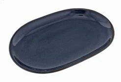 Oldenhof 1821 Ovale Serveerschaal ø 23 X 16 Cm Aardewerk Blauw