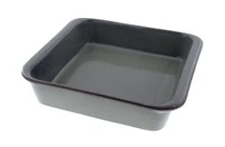 Oldenhof 1821 Vierkante Ovenschaal 25 X 25 X 6 Cm Aardewerk Olijfgrijs