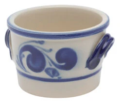 Oldenhof Keulse Pot Met Oortjes 500 Gr Keramiek Blauw