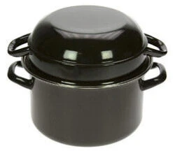 Oldenhof Mosselpan ø 24 Cm Zwart Plaatstaal