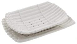 Oldenhof Uitlekschaal Met Onderbord Voor Asperges Aardewerk Wit