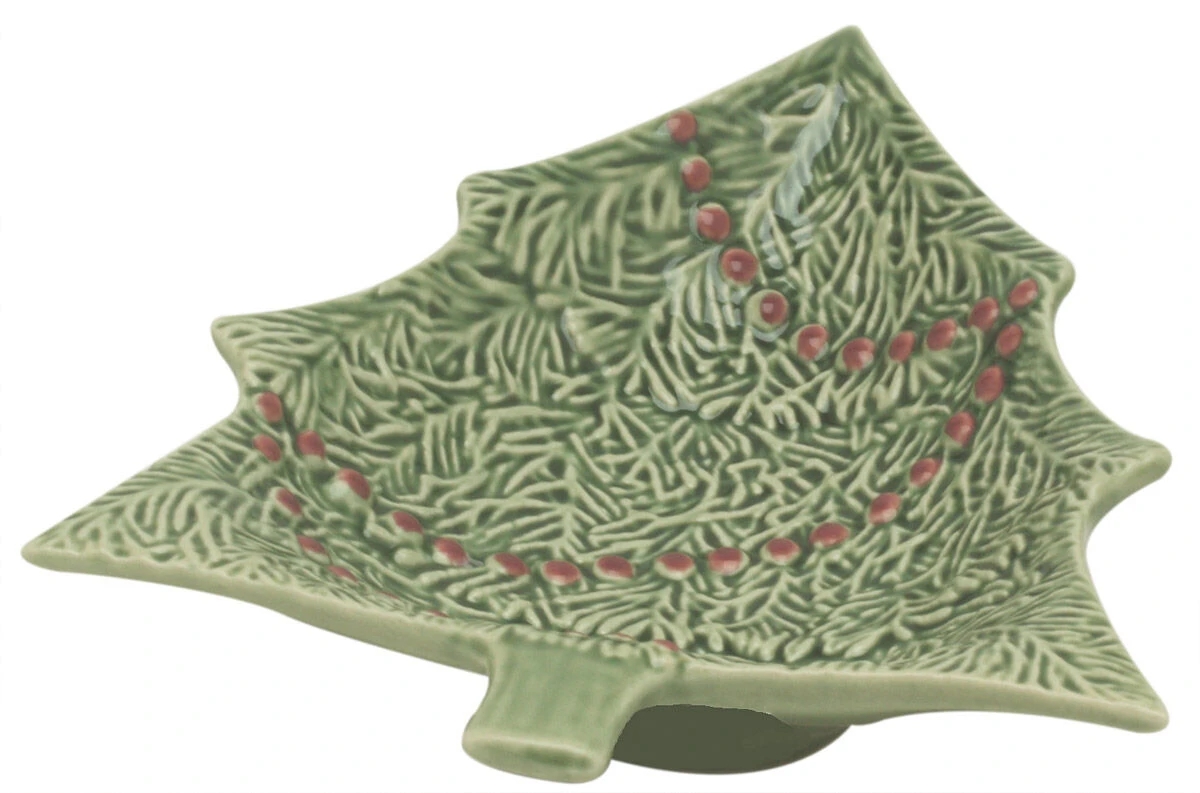 Bordallo Schaal 18,5 X 16 Cm Aardewerk Kerstboom 1 Bordallo Schaal 18,5 X 16 Cm Aardewerk Kerstboom