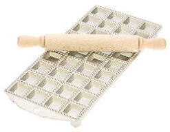 Oldenhof Raviolimat 36 Stuks Vierkant 3,5 X 3,5 Cm Rvs Met D