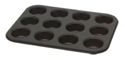 Oldenhof Bakers Select Bakblik Voor 12 Mini Muffins ø 4,5 Cm Zwart