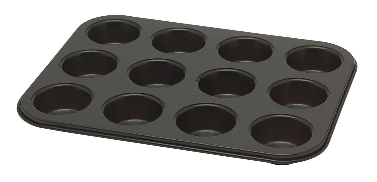 Oldenhof Bakers Select Bakblik Voor 12 Mini Muffins ø 4,5 Cm Zwart 1 Oldenhof Bakers Select Bakblik Voor 12 Mini Muffins ø 4,5 Cm Zwart