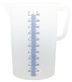 Oldenhof Maatbeker 5 Liter Kunststof Transparant