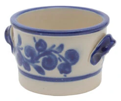 Oldenhof Keulse Pot Met Oortjes 1 Liter Keramiek Blauw