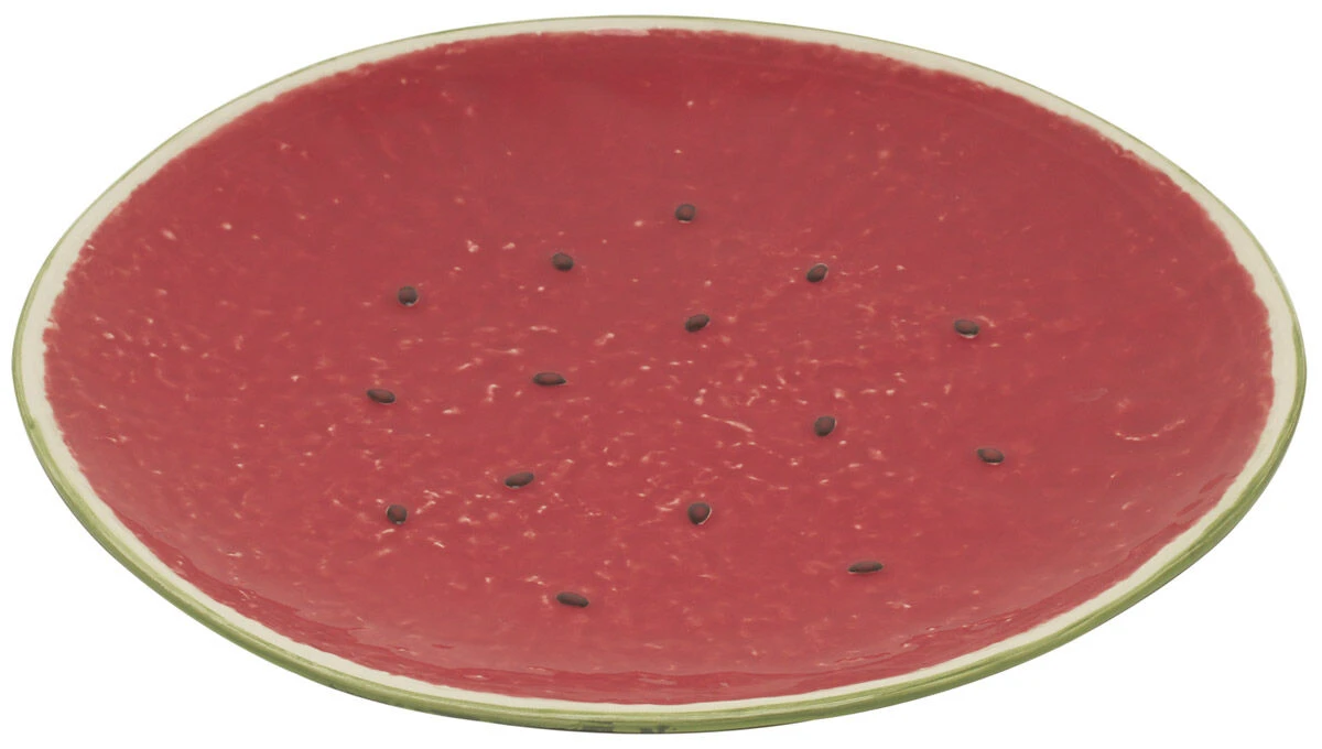 Bordallo Watermeloen Bord ø 32,5 Cm Aardewerk Rood 1 Bordallo Watermeloen Bord ø 32,5 Cm Aardewerk Rood
