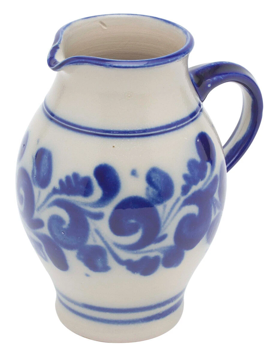 Oldenhof Karaf Met Schenktuit 1 Liter Keramiek Blauw 1 Oldenhof Karaf Met Schenktuit 1 Liter Keramiek Blauw