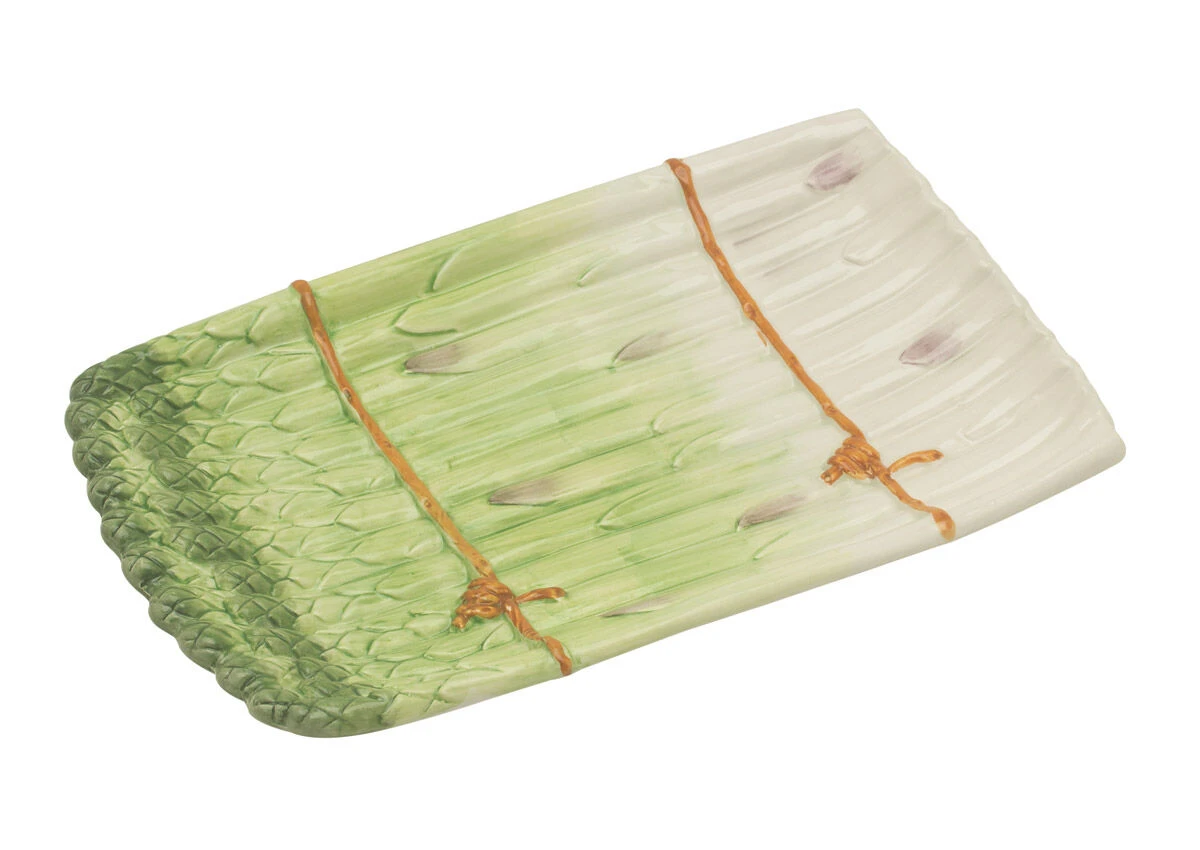 Oldenhof Aspergeschaal 34 X 21,5 Cm Aardewerk Groen 1 Oldenhof Aspergeschaal 34 X 21,5 Cm Aardewerk Groen