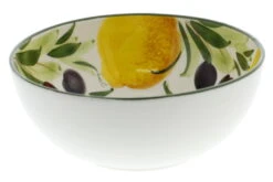 Oldenhof Ronde Schaal Met Citroenen En Olijven ø 21 Cm Aardewerk Wit 5 Oldenhof Ronde Schaal Met Citroenen En Olijven ø 21 Cm Aardewerk Wit -Oldenhof 6522 100392 3