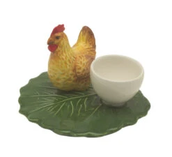 Oldenhof Eierdop Met Kip ø 12 Cm Aardewerk