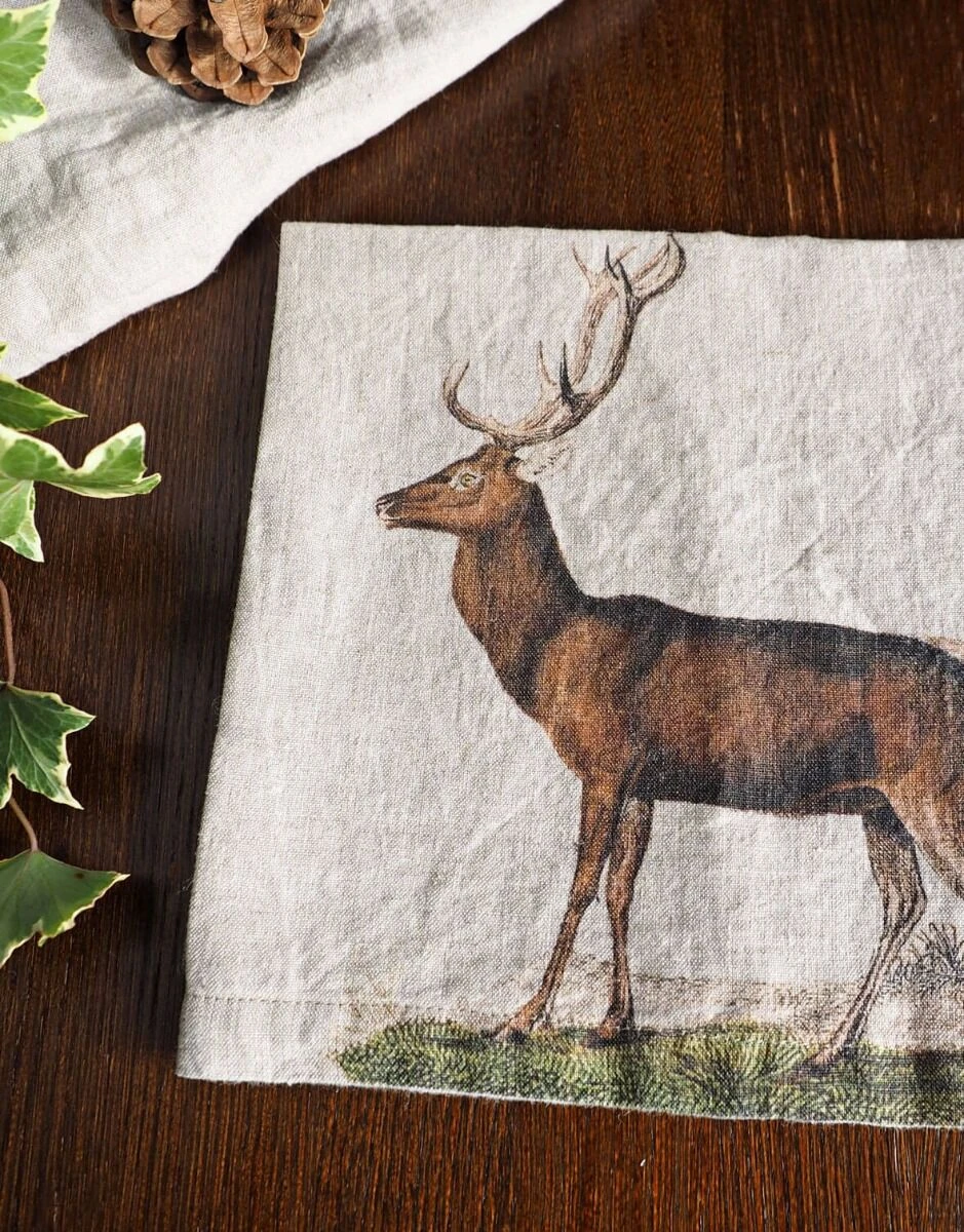 Oldenhof Wild Animals Servet 45 X 45 Cm Linnen 6 Stuks 3 Oldenhof Wild Animals Servet 45 X 45 Cm Linnen 6 Stuks - Afbeelding 3