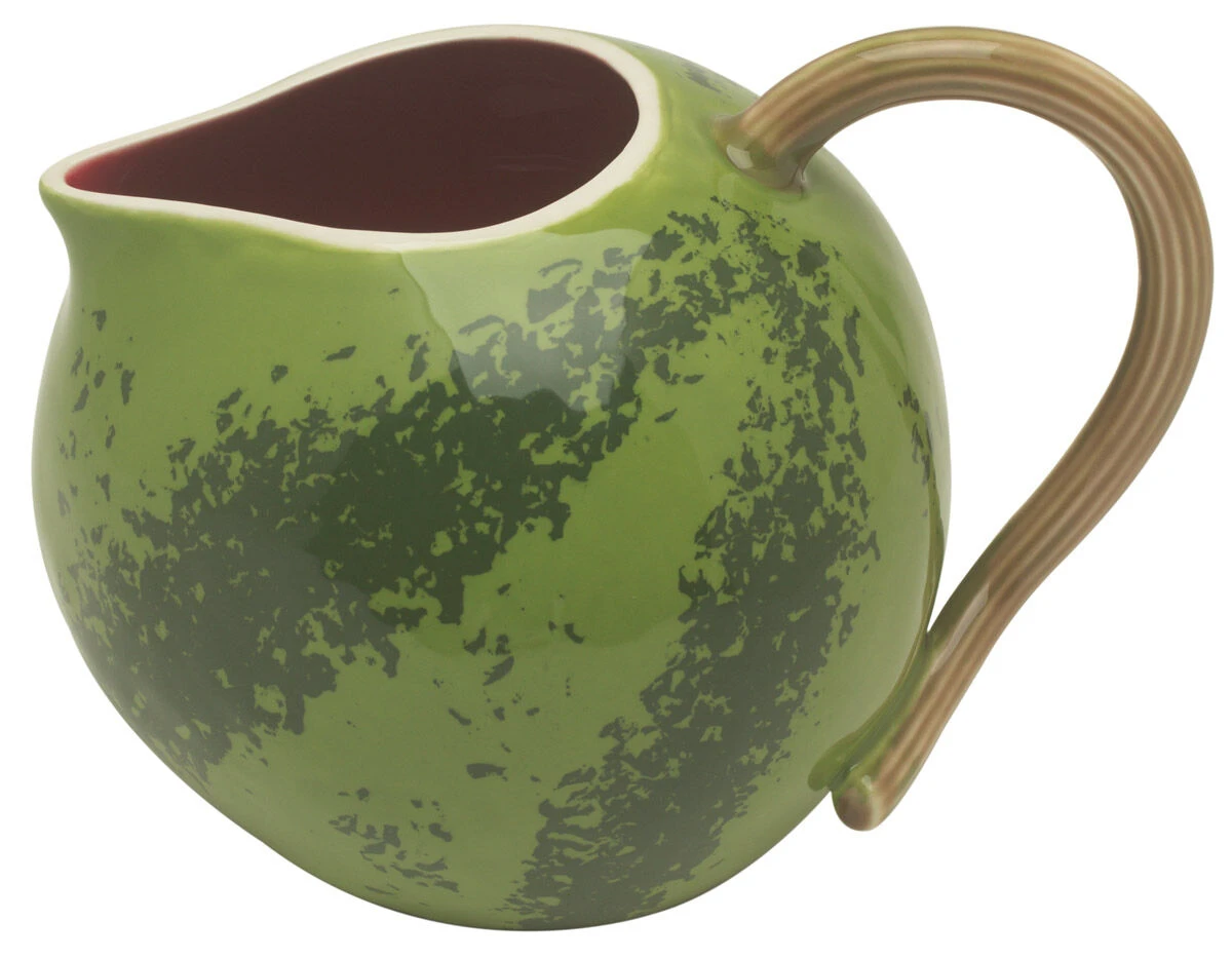 Bordallo Watermeloen Pitcher-karaf 2,5 Liter Aardewerk Groen 1 Bordallo Watermeloen Pitcher-karaf 2,5 Liter Aardewerk Groen