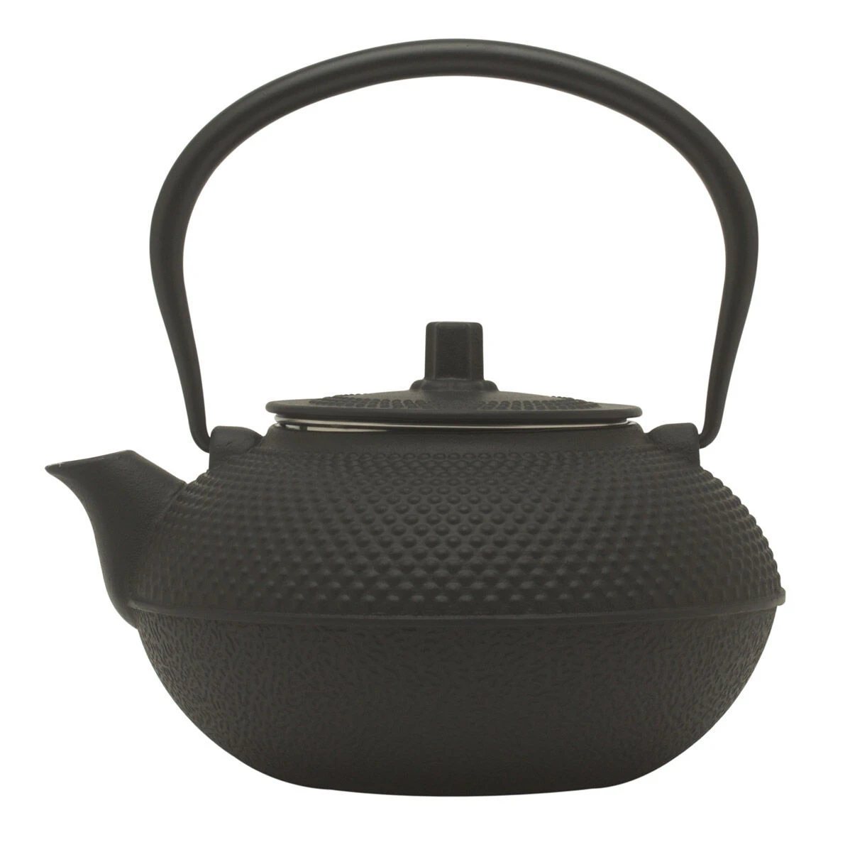 Oldenhof Theepot Met Zeef 1,5 Liter Gietijzer Zwart