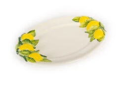 Oldenhof Citroenen Ovale Schaal 38 X 26 Cm Aardewerk