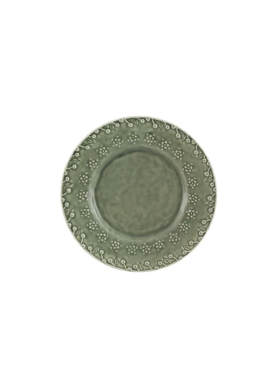 Bordallo Flora Dessertbord ø 23 Cm Aardewerk Groen 1 Bordallo Flora Dessertbord ø 23 Cm Aardewerk Groen
