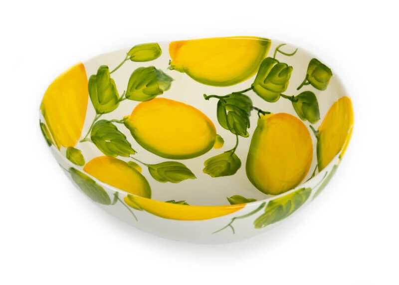 Oldenhof Organische Schaal Met Citroenen ø 30 Cm Aardewerk Wit 1 Oldenhof Organische Schaal Met Citroenen ø 30 Cm Aardewerk Wit