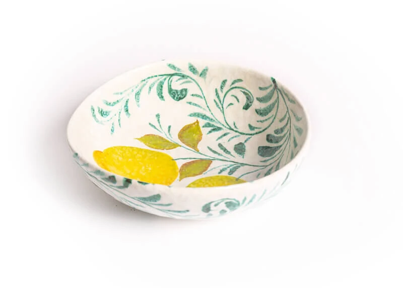 Oldenhof Arabesk Ovale Schaal Met Citroenen ø 25 Cm Aardewerk Groen 1 Oldenhof Arabesk Ovale Schaal Met Citroenen ø 25 Cm Aardewerk Groen