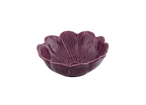 Bordallo Flora Schaal 495 Ml Aardewerk Paars 1 Bordallo Flora Schaal 495 Ml Aardewerk Paars