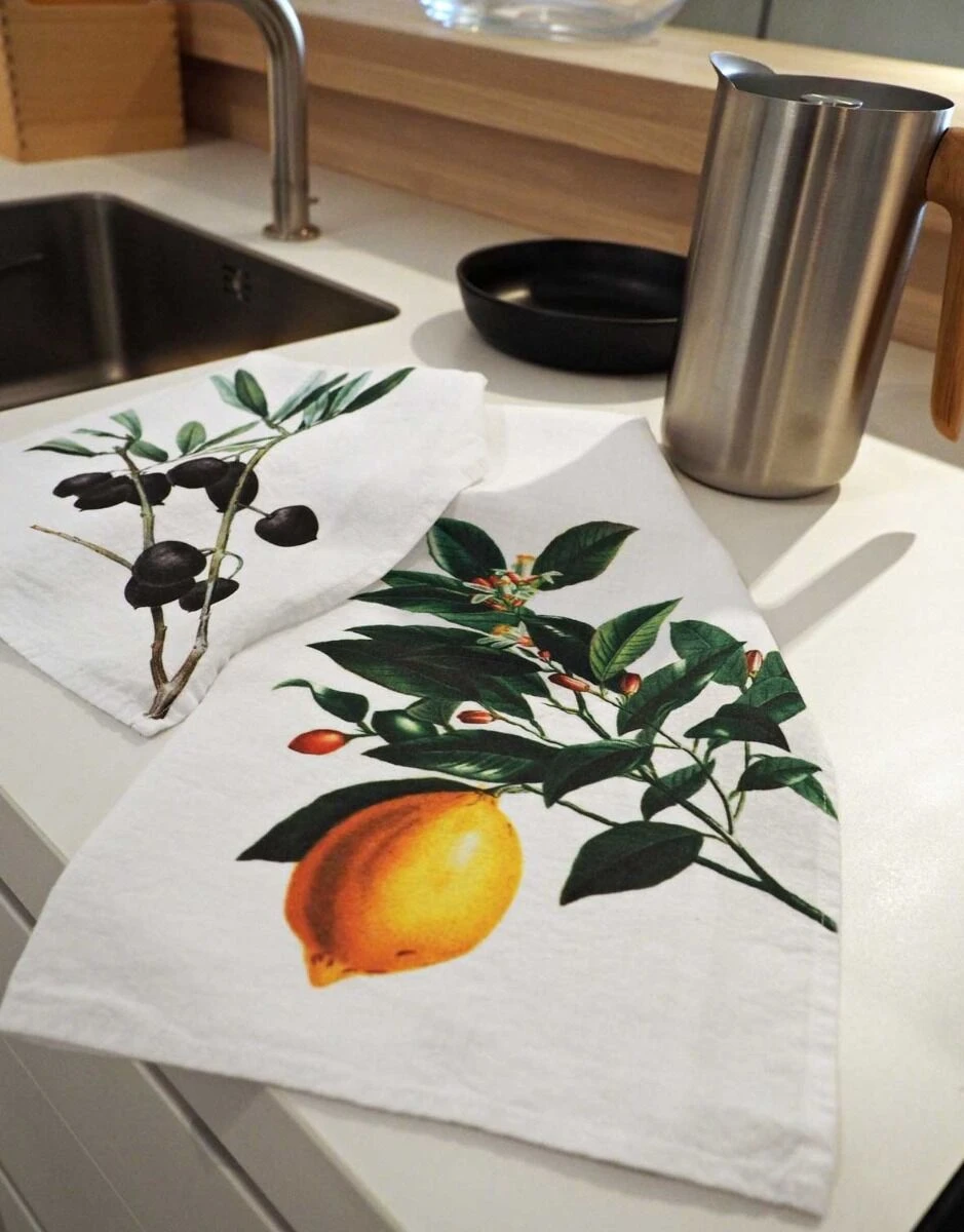 Oldenhof Olives & Lemon Handdoek 42 X 60 Cm Linnen 2 Stuks 3 Oldenhof Olives & Lemon Handdoek 42 X 60 Cm Linnen 2 Stuks - Afbeelding 3