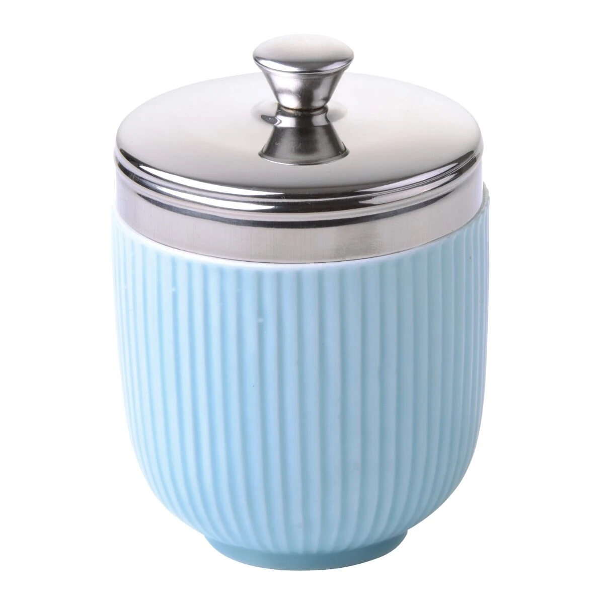 Oldenhof Fluted Eipocheerder ø 6,5 Cm Porselein Blauw 1 Oldenhof Fluted Eipocheerder ø 6,5 Cm Porselein Blauw