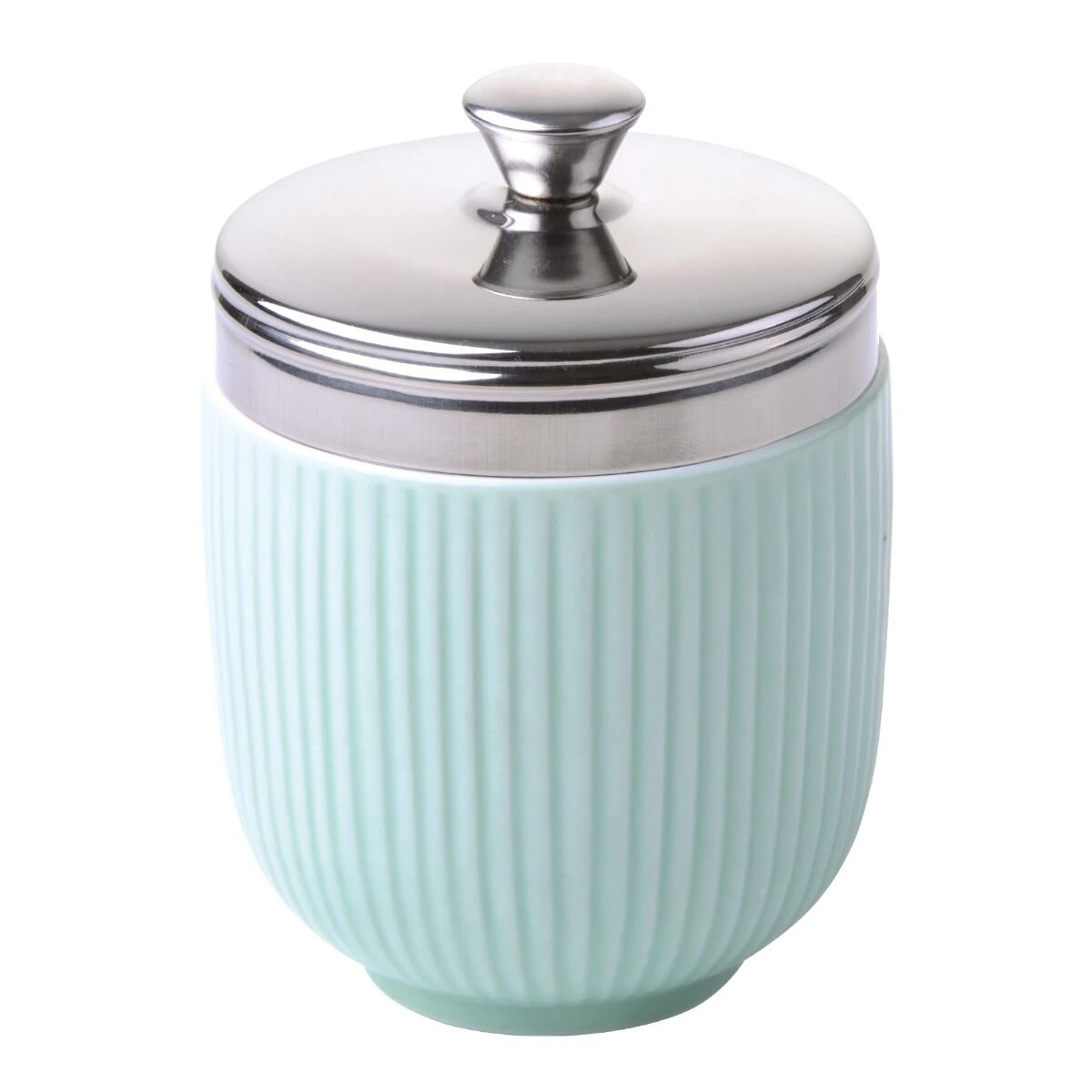 Oldenhof Fluted Eipocheerder ø 6,5 Cm Porselein Groen 1 Oldenhof Fluted Eipocheerder ø 6,5 Cm Porselein Groen