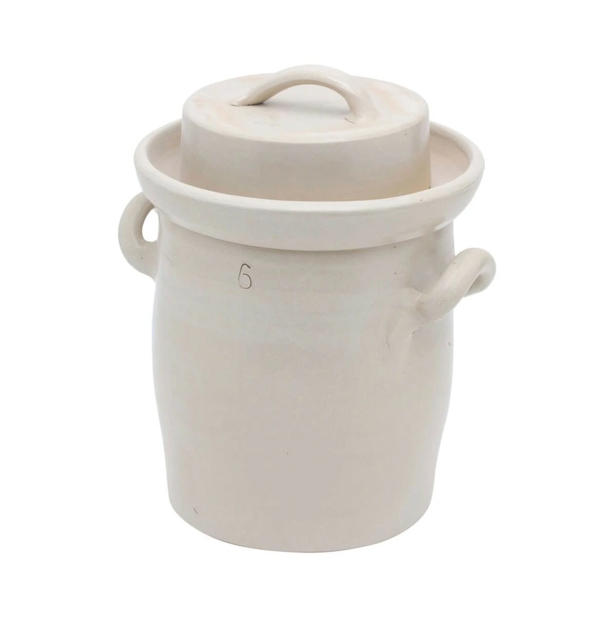 Oldenhof Zuurkoolpot Met Deksel 6 Liter Keramiek 1 Oldenhof Zuurkoolpot Met Deksel 6 Liter Keramiek