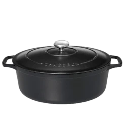 Chasseur Braadpan Ovaal 6 Liter ø 31 Cm Gietijzer Mat Zwart
