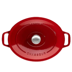 Chasseur Braadpan Ovaal 6 Liter ø 31 Cm Gietijzer Rood 6 Chasseur Braadpan Ovaal 6 Liter ø 31 Cm Gietijzer Rood -Oldenhof oval casserole rubis01 1
