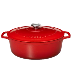 Chasseur Braadpan Ovaal 6 Liter ø 31 Cm Gietijzer Rood
