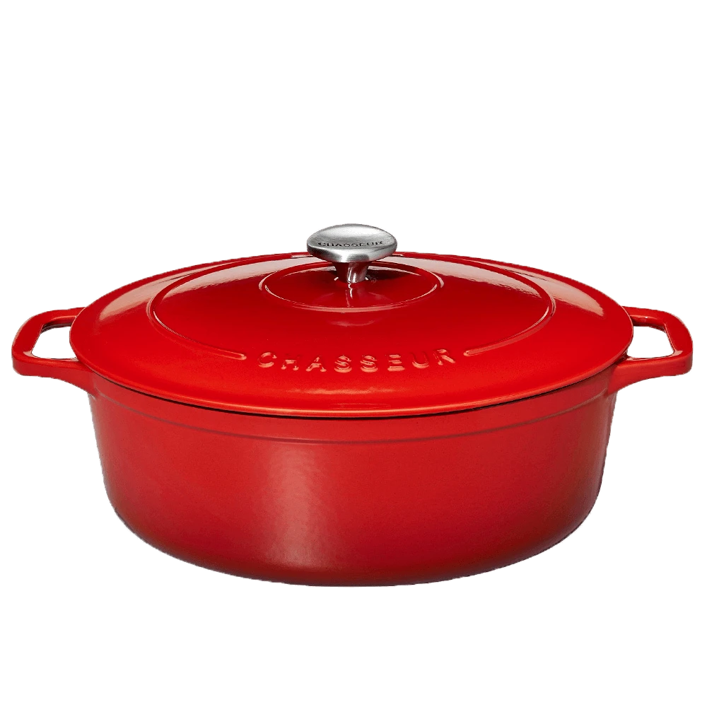 Chasseur Braadpan Ovaal 6 Liter ø 31 Cm Gietijzer Rood 1 Chasseur Braadpan Ovaal 6 Liter ø 31 Cm Gietijzer Rood