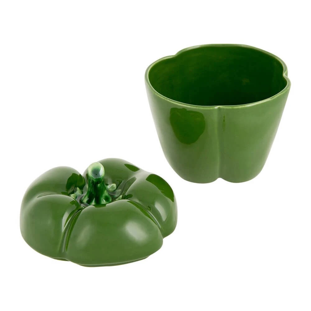 Bordallo Paprika Voorraadpot ø 22 Cm Aardewerk Groen 2 Bordallo Paprika Voorraadpot ø 22 Cm Aardewerk Groen - Afbeelding 2