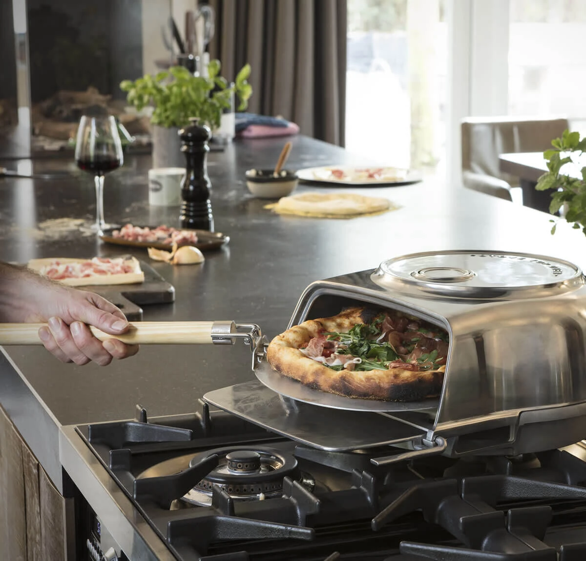 Oldenhof Fernus Stovetop Pizzaoven Rvs 7 Oldenhof Fernus Stovetop Pizzaoven Rvs - Afbeelding 7