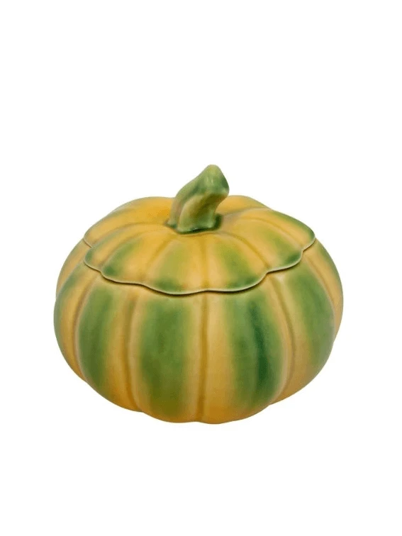 Bordallo Pompoen Pot Met Deksel 1,5 Liter Aardewerk Geel/groen 1 Bordallo Pompoen Pot Met Deksel 1,5 Liter Aardewerk Geel/groen