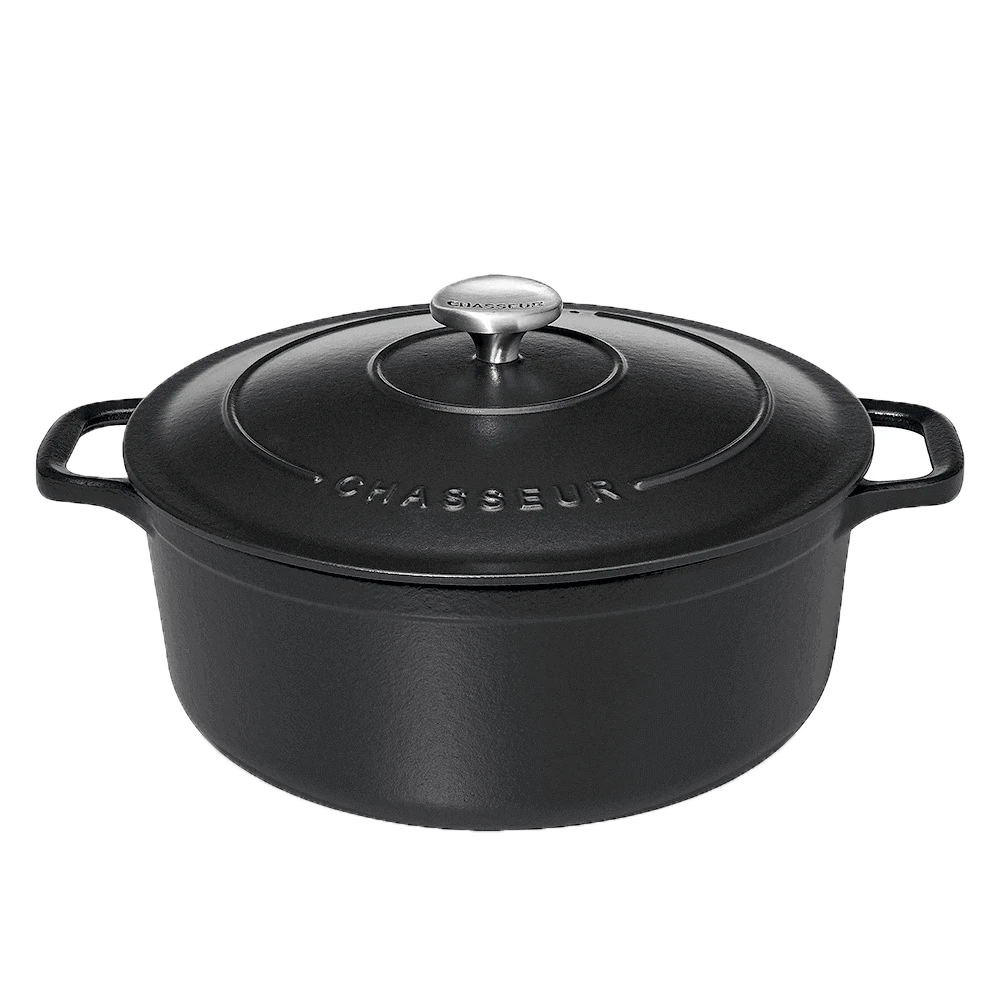 Chasseur Braadpan 5 Liter ø 26 Cm Gietijzer Mat Zwart