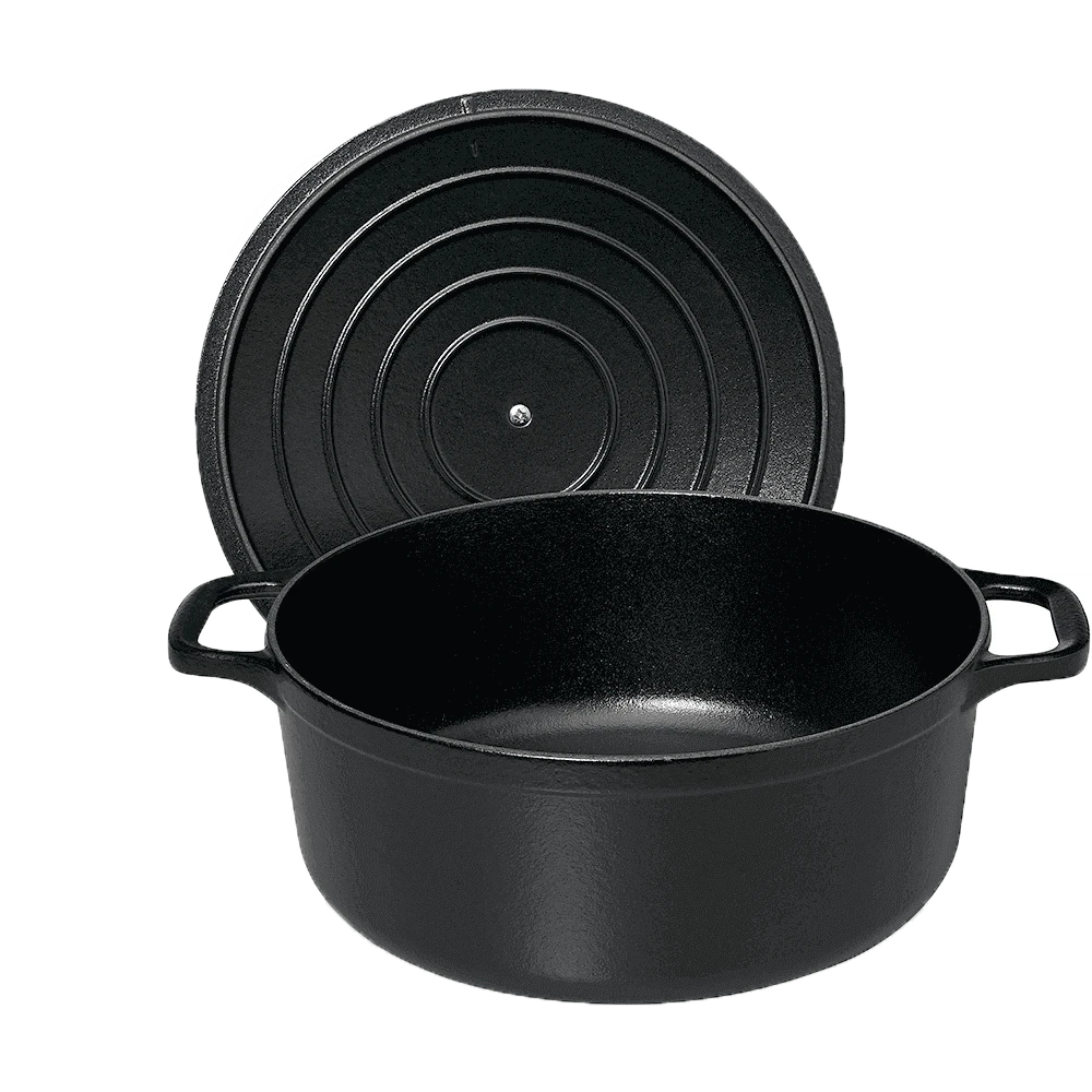 Chasseur Braadpan 6,1 Liter ø 28 Cm Gietijzer Mat Zwart - Afbeelding 2