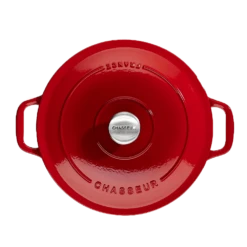 Chasseur Braadpan 4 Liter ø 24 Cm Gietijzer Rood -Oldenhof round casserole rubis01