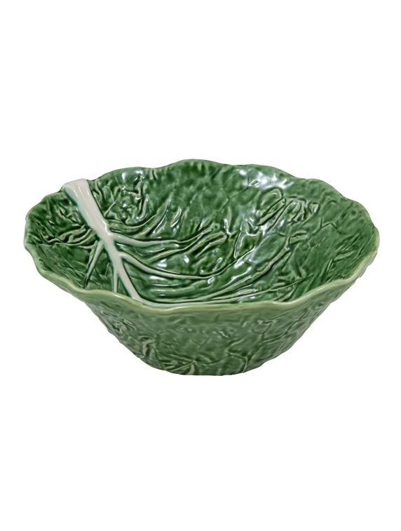 Bordallo Koolblad Diepe Saladeschaal ø 29 Cm Aardewerk Groen 1 Bordallo Koolblad Diepe Saladeschaal ø 29 Cm Aardewerk Groen