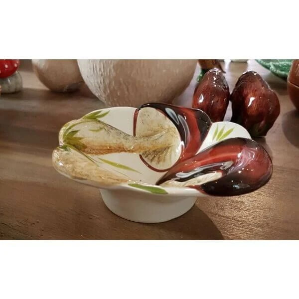 Oldenhof Kleine Diepe Schaal Paddenstoelen Bruin 2 Oldenhof Kleine Diepe Schaal Paddenstoelen Bruin - Afbeelding 2