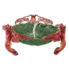Bordallo Koolblad Schaal Met Kreeften ø 49,5 Cm Aardewerk Groen