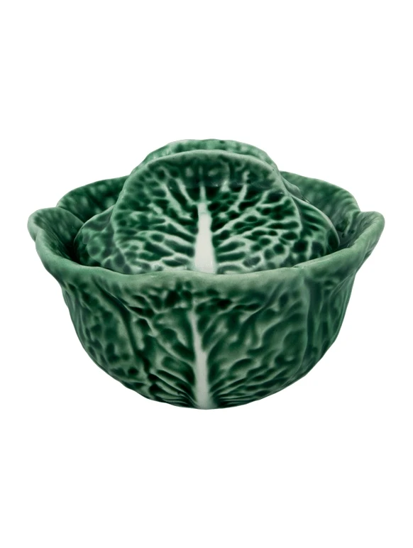 Bordallo Koolblad Soepterrine 200 Ml Aardewerk Groen 1 Bordallo Koolblad Soepterrine 200 Ml Aardewerk Groen