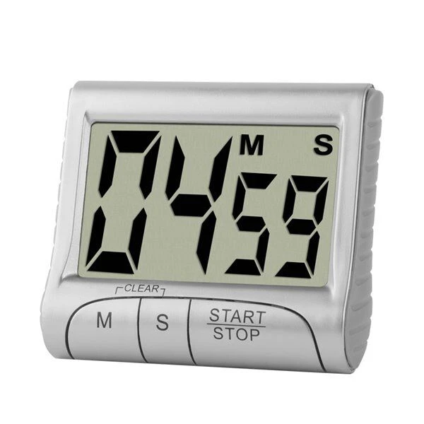Oldenhof Digitale Keukentimer 8 X 7 Cm Kunststof Grijs 1 Oldenhof Digitale Keukentimer 8 X 7 Cm Kunststof Grijs